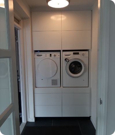 Meubels op maat - wasmachine meubel